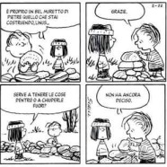 È proprio un bel muretto di pietre quello che stai costruendo Linus…