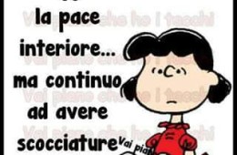 Ho raggiunto la pace interiore… ma continuo ad avere scocciature esteriori.