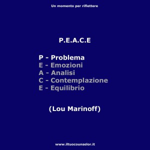 P.E.A.C.E. - Lou Marinoff - 1°