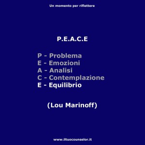 P.E.A.C.E. - Lou Marinoff - 5°