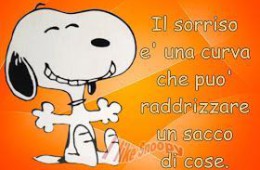 “Il sorriso è una curva che può raddrizzare un sacco di cose”