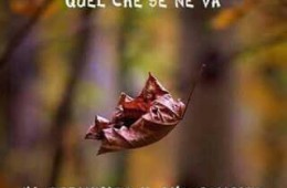 “Quel che se ne va ha terminato il suo compito”
