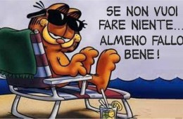 Se non vuoi far niente… almeno fallo bene!