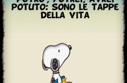 “Potrò, potrei, avrei potuto: sono le tappe della vita”