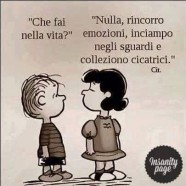 “Che fai nella vita?” “Nulla, rincorro emozioni, inciampo negli sguardi e colleziono cicatrici.”