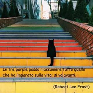 "In tre parole posso riassumere tutto quello che ho imparato nella vita: si va avanti" (Robert Lee Frost)