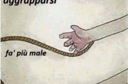 “A volte aggrapparsi fa più male che lasciare andare.”
