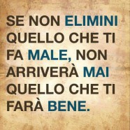 “Se non elimini quello che ti fa male non arriverà mai quello che ti farà bene.” (Susan Randal)