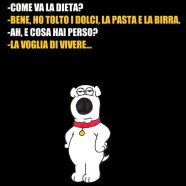 “Come va la dieta?” “Bene, ho tolto i dolci, la pasta e la birra.” “Ah, e cosa hai perso?” “La voglia di vivere…”