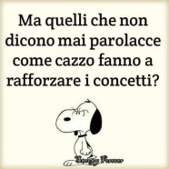 “Ma quelli che non dicono mai parolacce come cazzo fanno a rafforzare i concetti?”