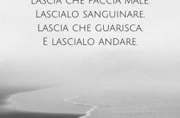 “Lascia che faccia male. Lascialo sanguinare. Lascia che guarisca. E lascialo andare.” (Nikita Gill)
