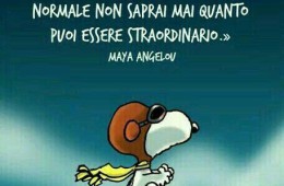 “Se cerchi sempre di essere normale non saprai mai quanto puoi essere straordinario.” (Maya Angelou)