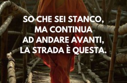 “So che sei stanco. Ma continua ad andare avanti, la strada è questa.” (Rumi)