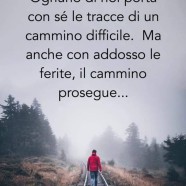 “Ognuno di noi porta con sé le tracce di un cammino difficile. Ma anche con addosso le ferite, il cammino prosegue…” (Giorgio Stella)